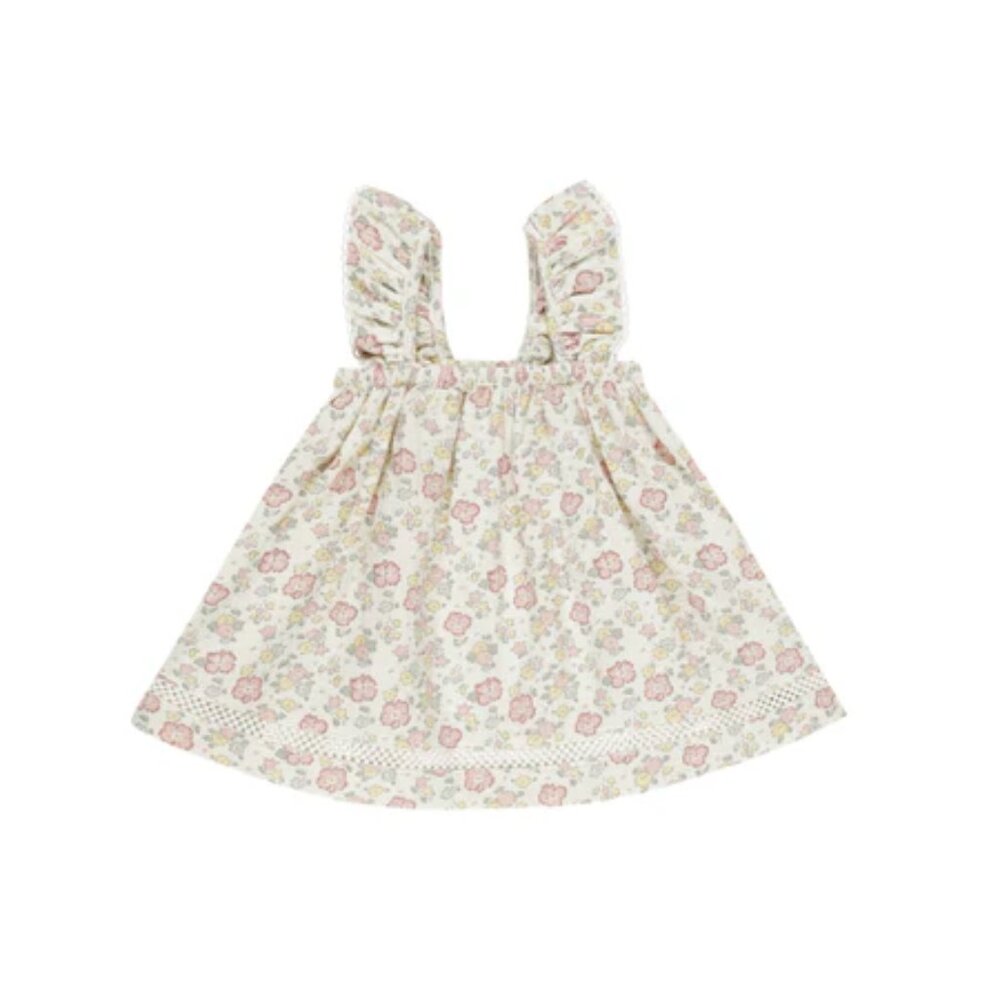 Quincy Mae Ruffled Tank Dress in Bloom Size 18-24 months